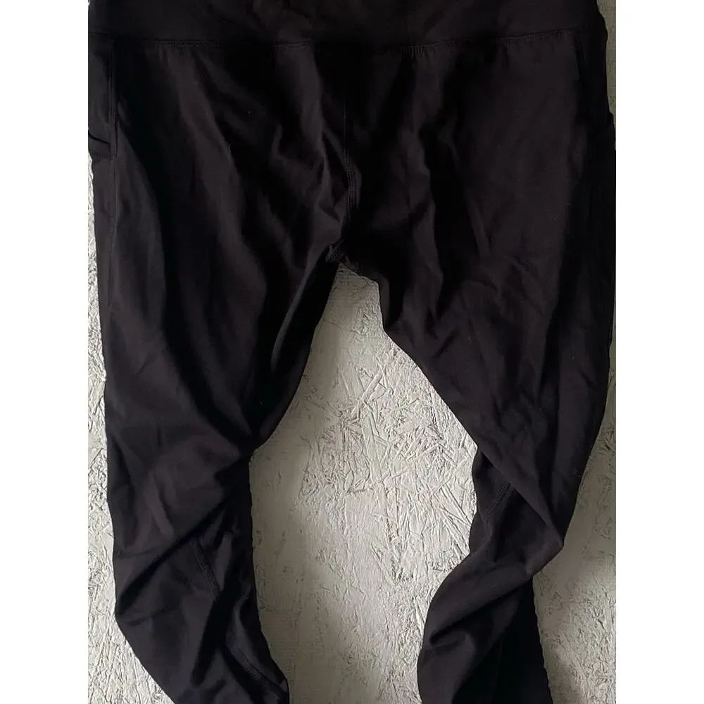 Sweetflexx Resistance Leggings W/ Pockets Womens 8 Black Workout ActiveWear NWOT